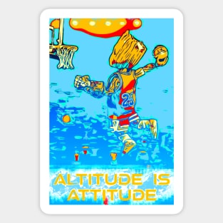 Basketball Altitude is Attitude Jump p4 Sticker